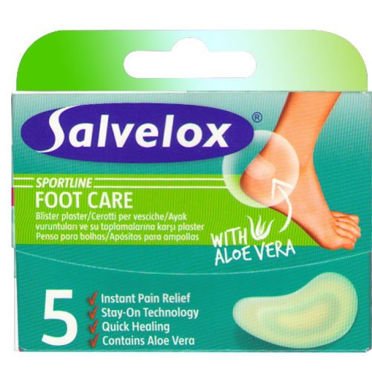 Salvelox Foot Care With Aloe Vera Patches 12x5cm 5 Pieces