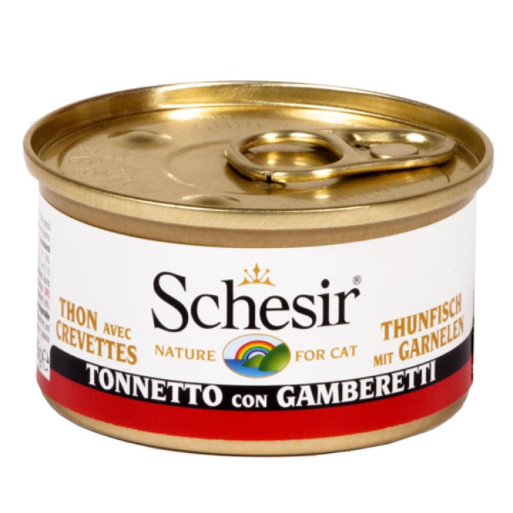 Schesir Tuna With Shrimps Animal Feed 85g