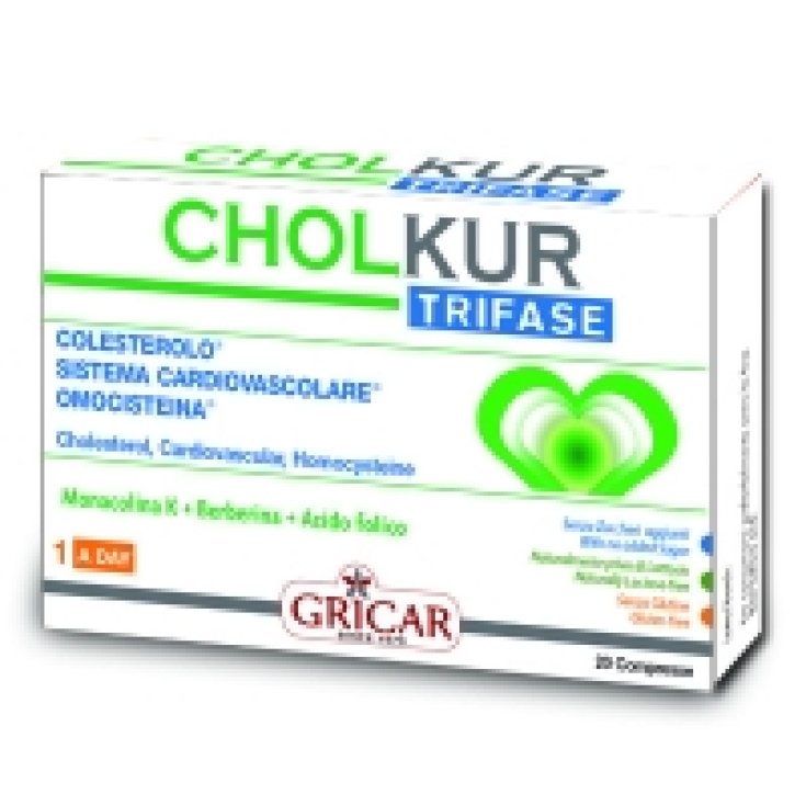 Gricar Cholkur Three Phase Food Supplement 20 Tablets