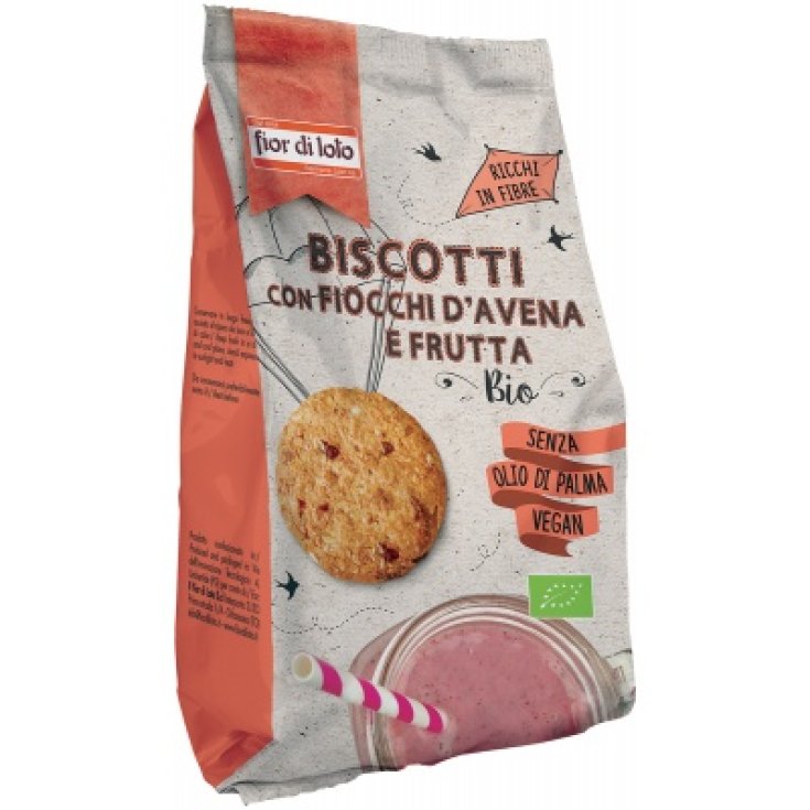 Fior Di Loto Biscuits With Oat Flakes And Fruit Bio 350g