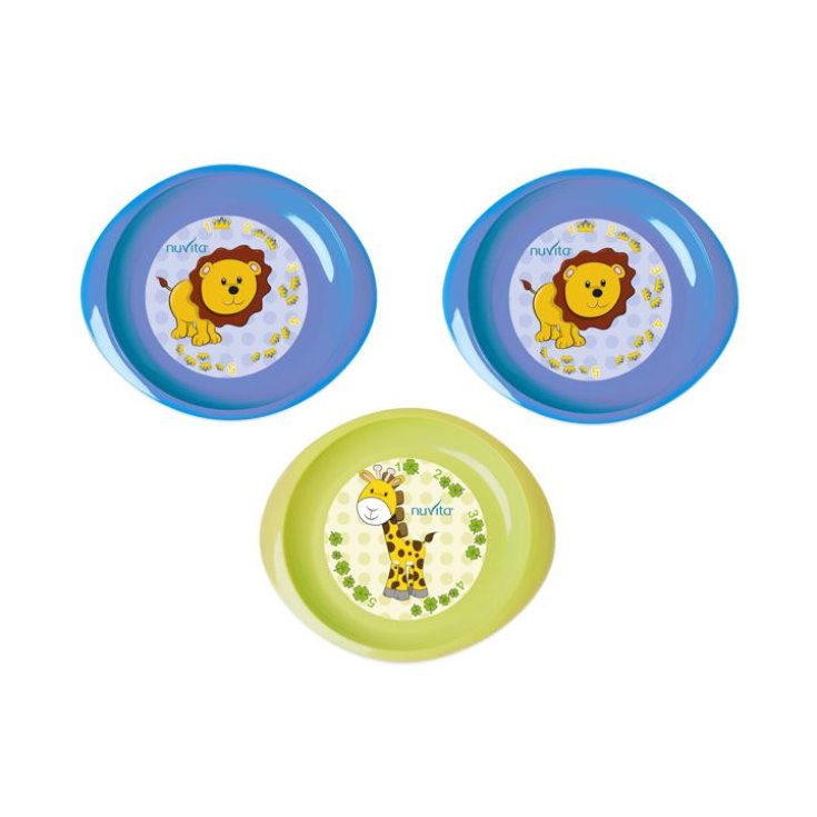 Nuvita Baby Bowls First Numbers Blue And Green Color 3 Pieces