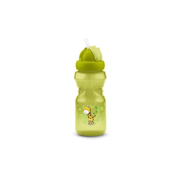 Nuvita Bottle With Straw Green Color 1 Piece