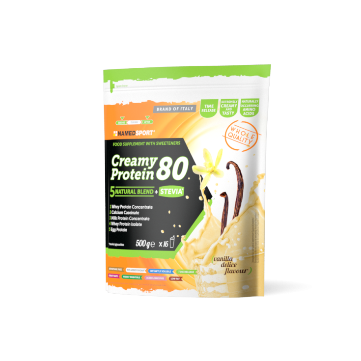 Named Creamy Protein Exquisite Vanilla Food Supplement 500g