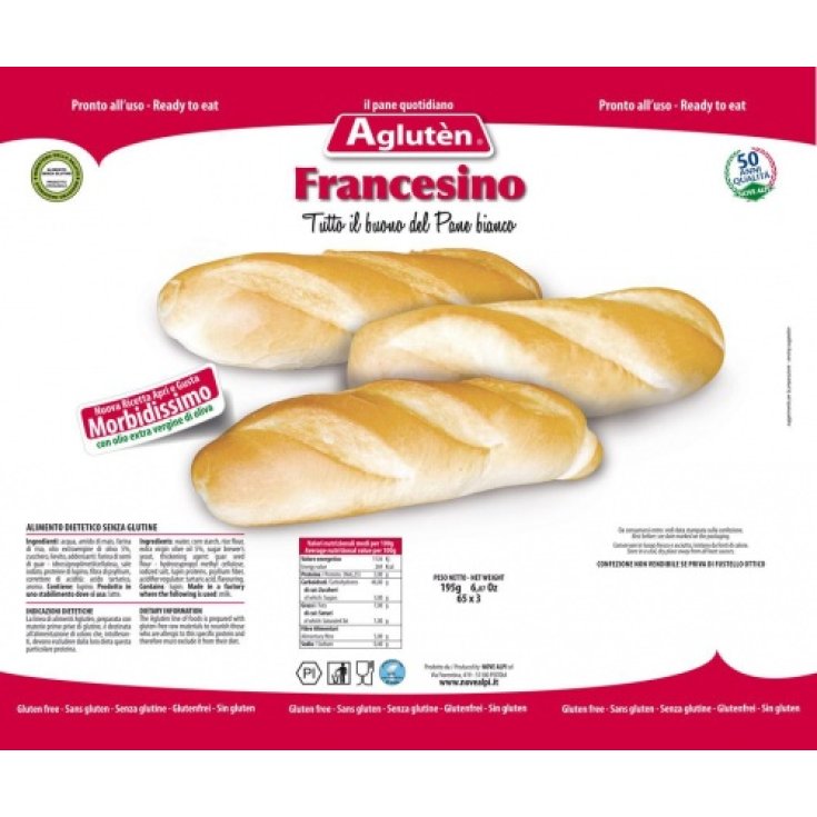 Agluten Francesino Gluten Free Bread 225g