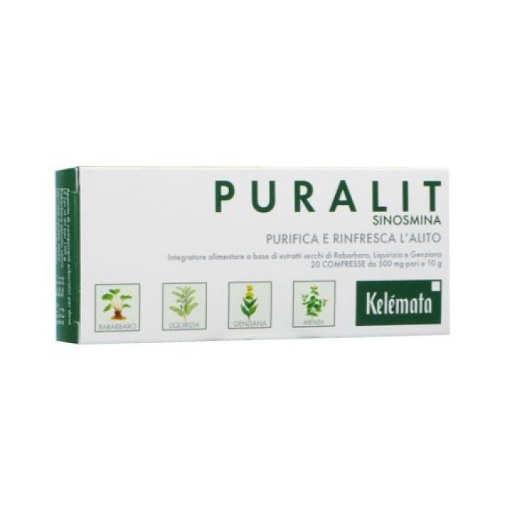 Puralit Sinosmina Breath Deodorant Food Supplement 20 Tablets