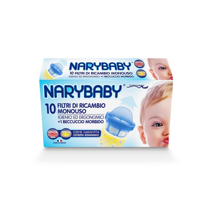 Sterilfarma® NaryBaby® Replacement Filters With Spout 10 + 1 Pieces