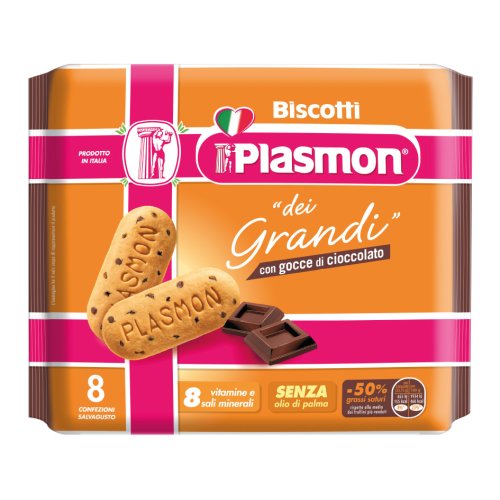 Plasmon Biscuit Of The Large With Chocolate Drops 8 Pieces