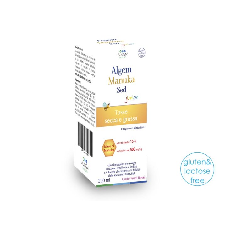 Algem Manuka Sed Junior Dry And Oily Cough Food Supplement 200ml