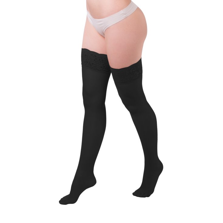 Essegi Malice 140 Up Hold-up Stockings Black Color Size 3 1 Pair