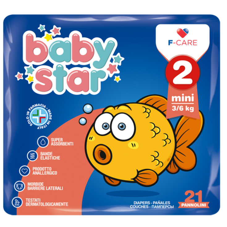 Baby Star Diapers 2 Mini 3-6kg 21 Pieces