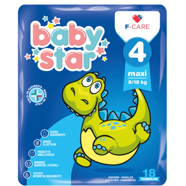 Baby Star Diapers 4 Maxi 8-18kg 18 Pieces