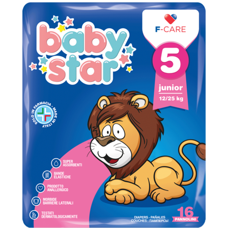 Baby Star Diapers 5 Junior 12-25kg 16 Pieces
