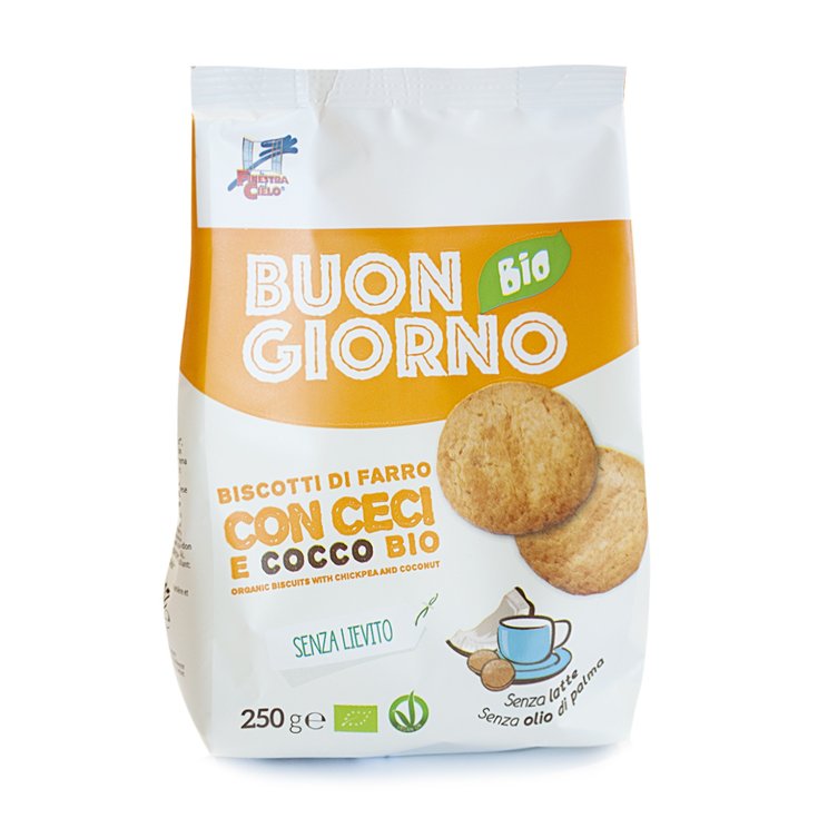 La Finestra Sul Cielo Buongiornobio Organic Spelled Biscuits With Chickpeas And Coconut Without Yeast 250g