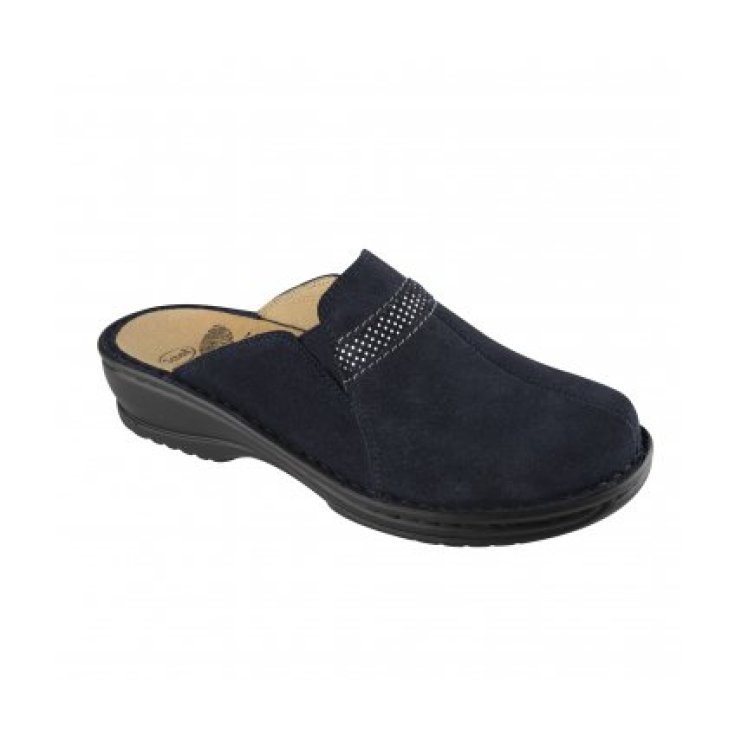 Scholl Zinal Suede Shoe Color Navy Blue Number 35
