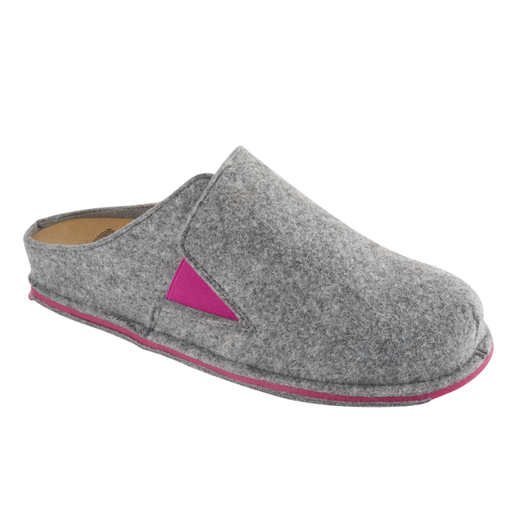 Scholl Spikey 5 Felt Shoe Color Gray Number 39