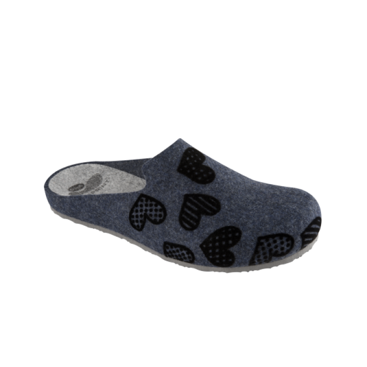 Dr. Scholl Laye Felt Shoe Navy Blue Color No. 35