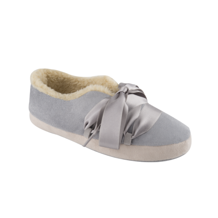 Dr. Scholl Frou Frou Microfiber Shoes Gray And Cream Color No. 38