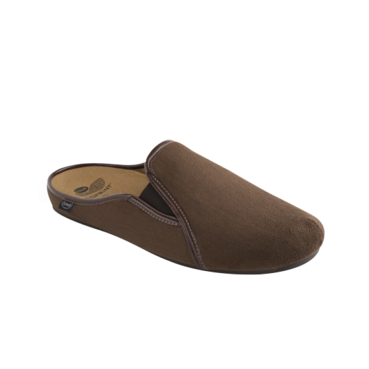 Scholl Felce Men's Slipper Brown Color Size 40