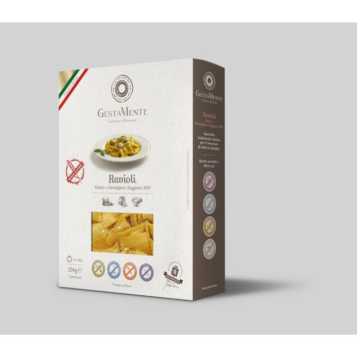 GustaMente Ravioli Potatoes Parmigiano Reggiano Gluten Free 250g