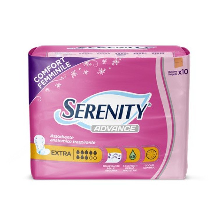 Serenity Advance Anatomical Breathable Absorbent Extra 10 absorbents