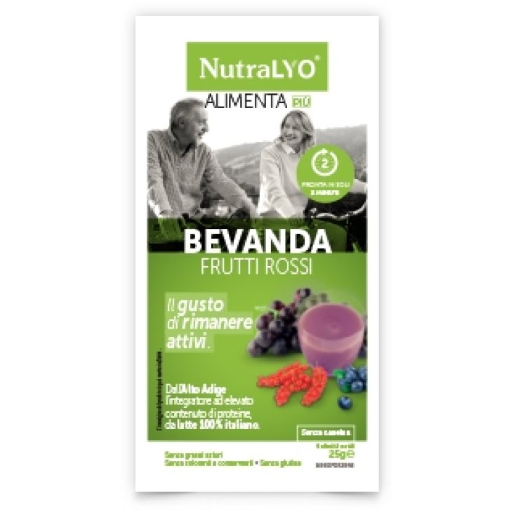 NutraLYO AlimentaPiù Protein Drink Red Fruits Food Supplement 25g