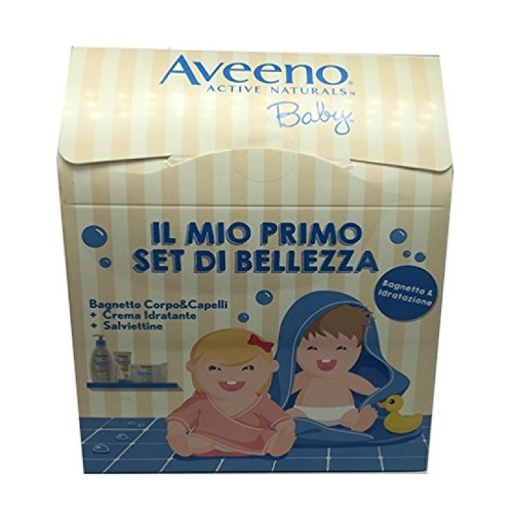 Aveeno My First Beauty Set Baby Bath + Moisturizer + Wipes