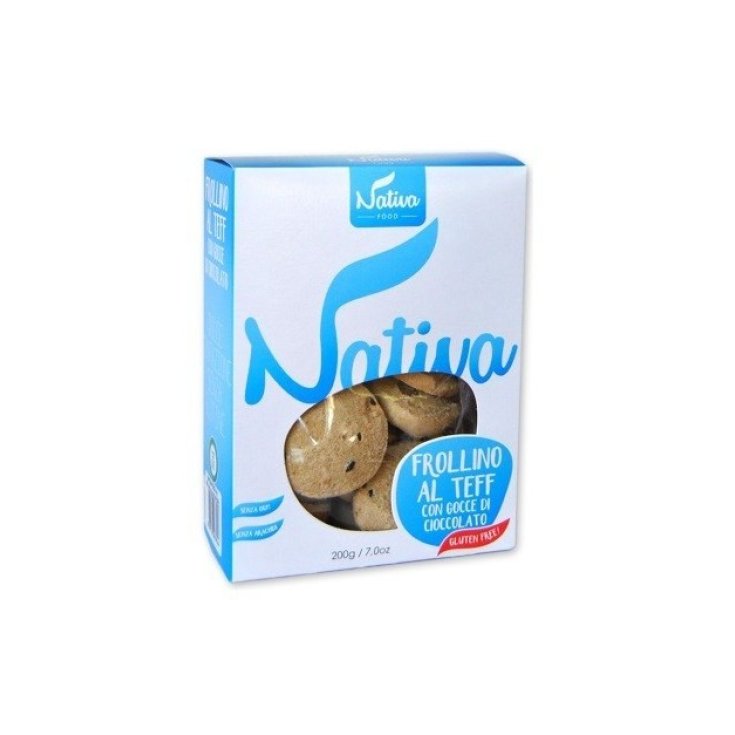 Nativa Food Teff Shortbread With Chocolate Drops Gluten Free 200g