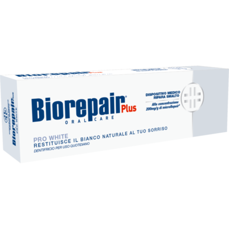 Biorepair Plus Pro White Returns the Natural White to Your Smile Toothpaste 75ml