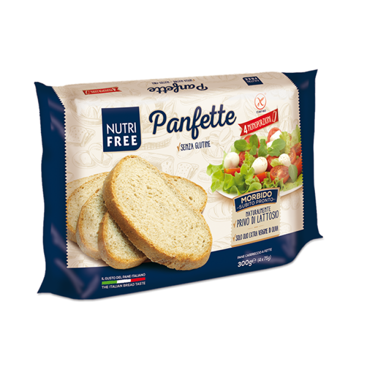 NutriFree Panfette New Soft Recipe Gluten Free Bread 300g (4x75g)