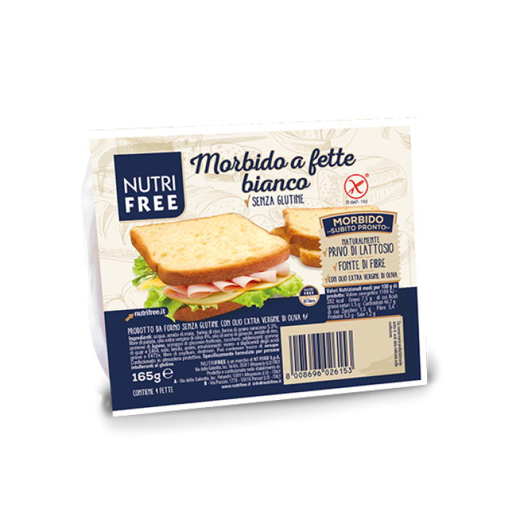NutriFree Soft Sliced White Gluten Free Bread 165g