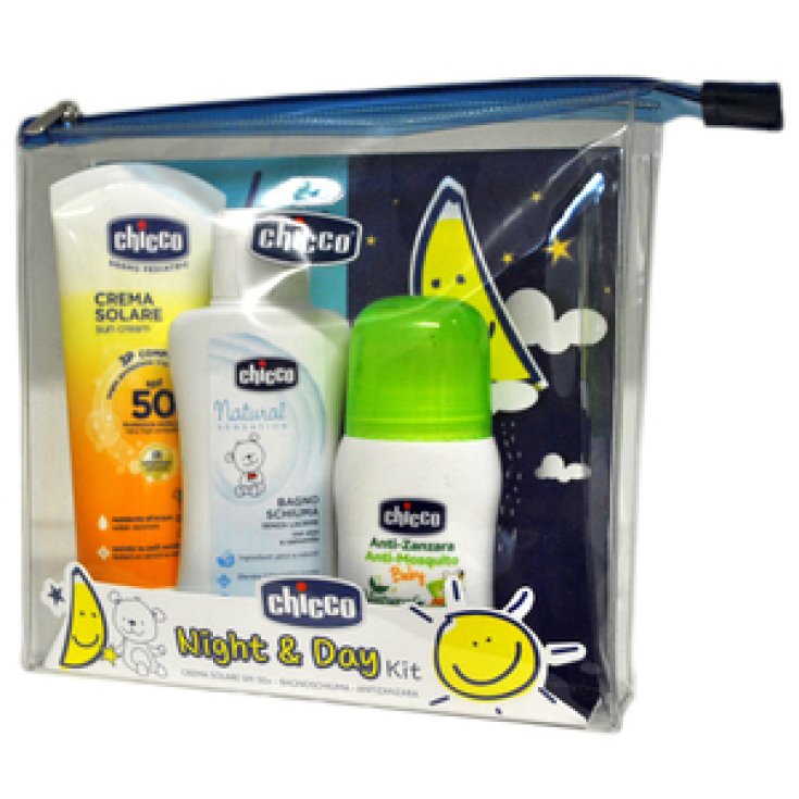 Chicco Night & Day Kit Sun Cream + Bath Foam + Anti-Mosquito Roll-On