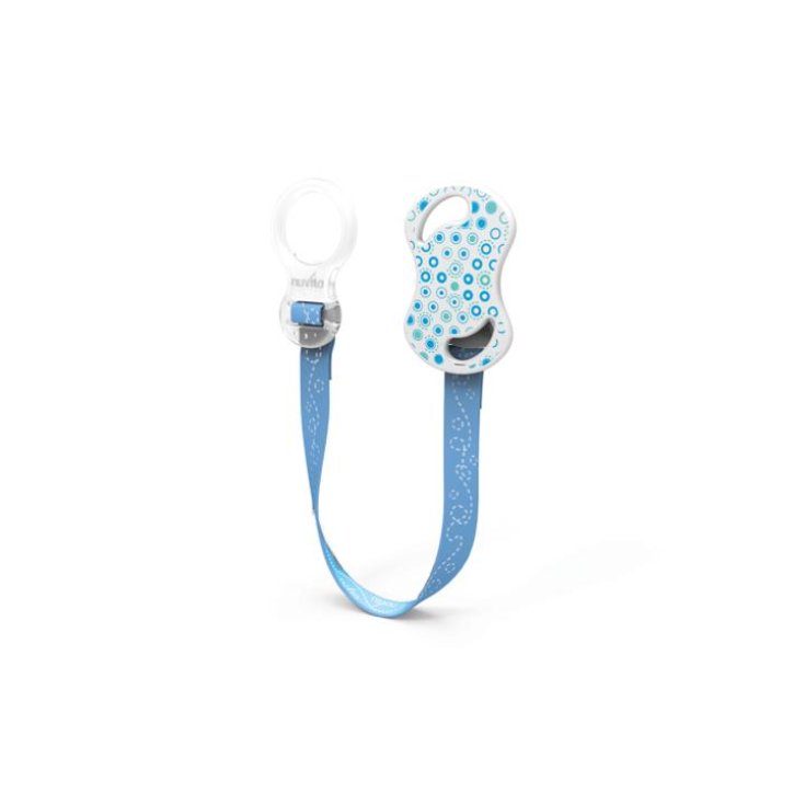 Nuvita Pacifier Holder With Ring Blue Color 1 Piece