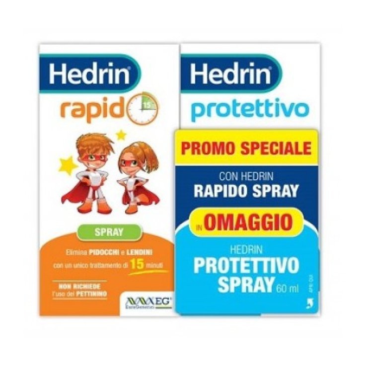 EG Hedrin Rapido Spray + Protective Free 60ml + 60ml