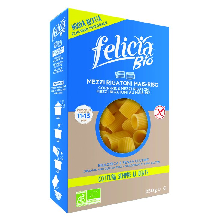 Felicia Bio Organic Corn & Rice Pasta Mezzi Rigatoni 250g