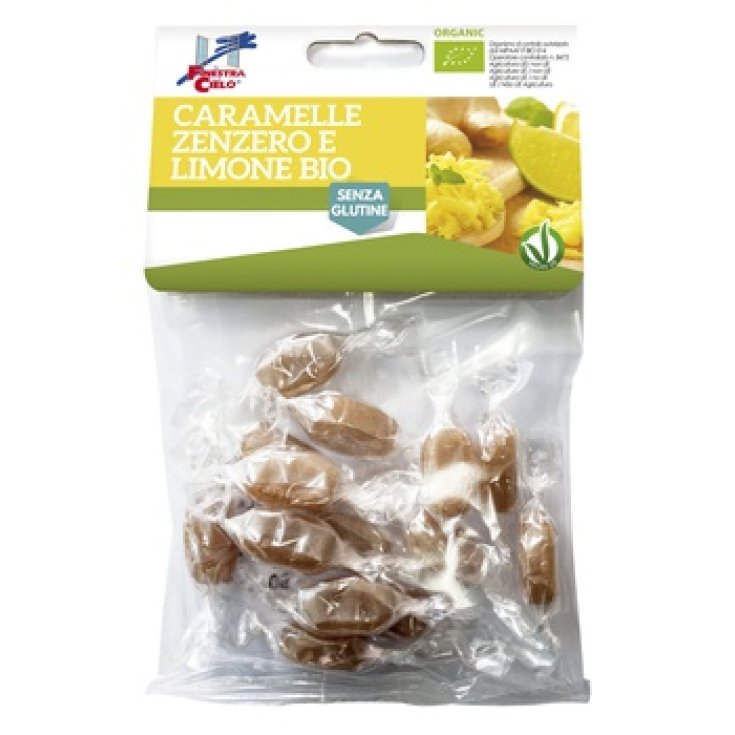 La Finestra sul Cielo Organic Gluten Free Ginger and Lemon Candies 50g