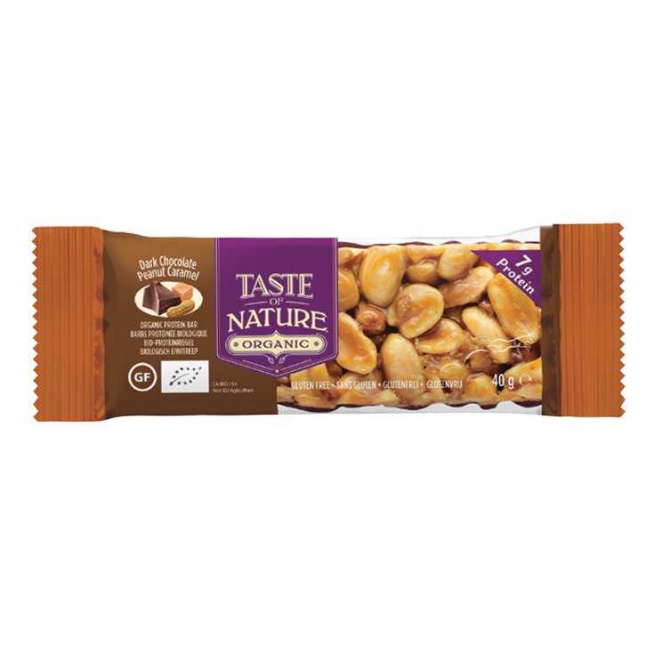 Taste Of Nature Organic Caramel Peanut Bar 40g