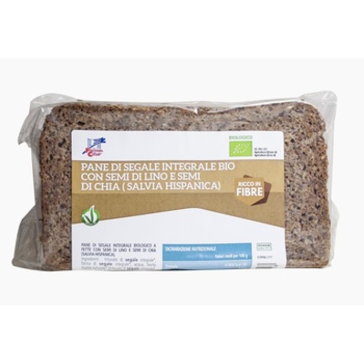 La Finestra sul Cielo Wholemeal Rye Bread with Linseed and Chia 500g