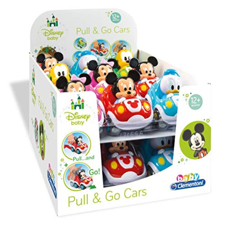 Clementoni Disney Baby Pull & Go Cars Toy Cars Assorted Models 1 Piece