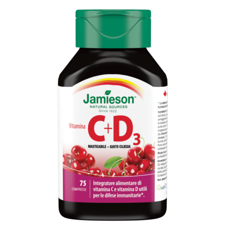 Biovita Jamieson Vitamin C + D3 Food Supplement 75 Tablets