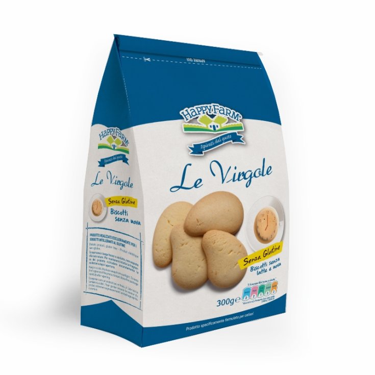 Happy Farm Le Virgole Classiche Gluten Free Biscuits 60g