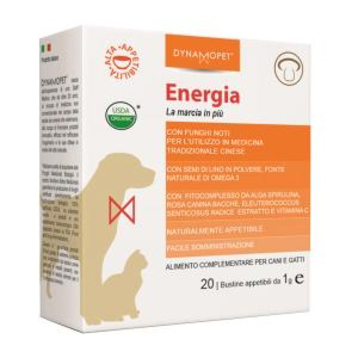 Dynamopet Energia Food Supplement for Dogs and Cats 20 Sachets x1g
