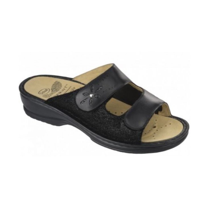 Scholl Vitalba Leather Sandal Woman Color Black Size 41