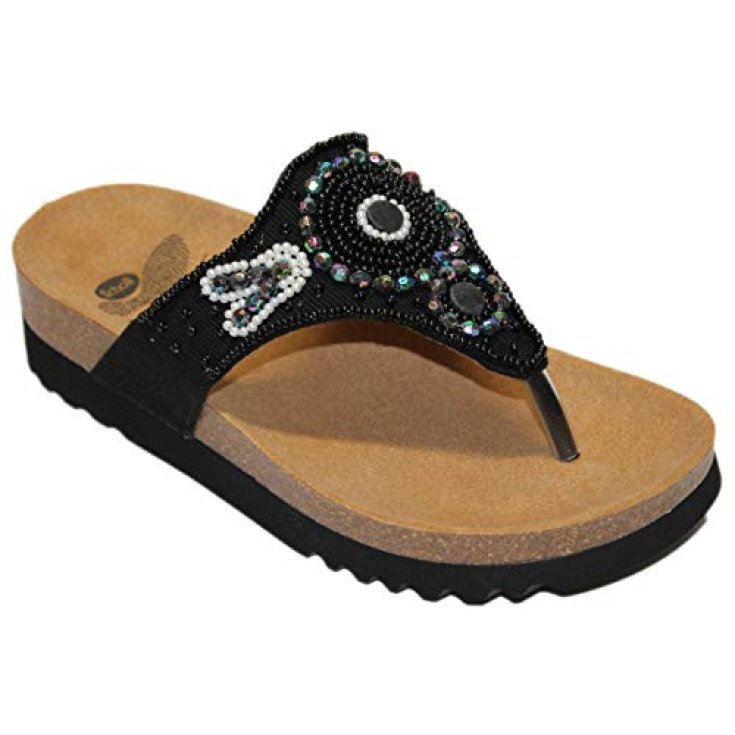 Scholl Taila Flip Flops Woman Black Color Size 35