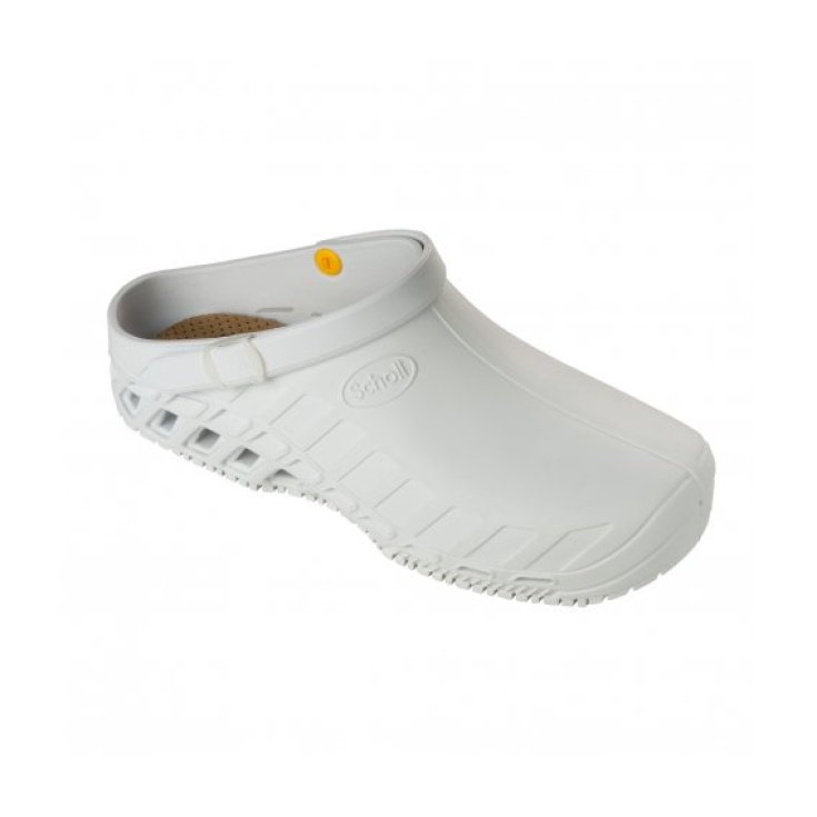 Scholl Clog Evo with Unisex Memory Cushion Technology Color White Size 35-36