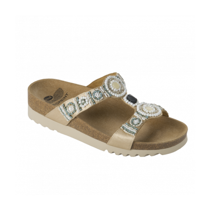 Scholl New Bogotà Wedge Sandal Woman Color Cream Size 41