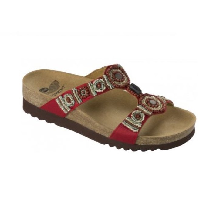 Scholl New Bogotà Wedge Flip Flops Woman Bioprint Insole Color Red Size 41
