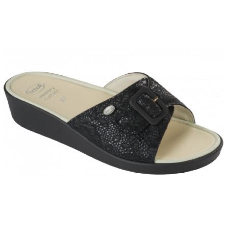 Scholl Mango Women's Black Memory Cushion Slipper Size 37