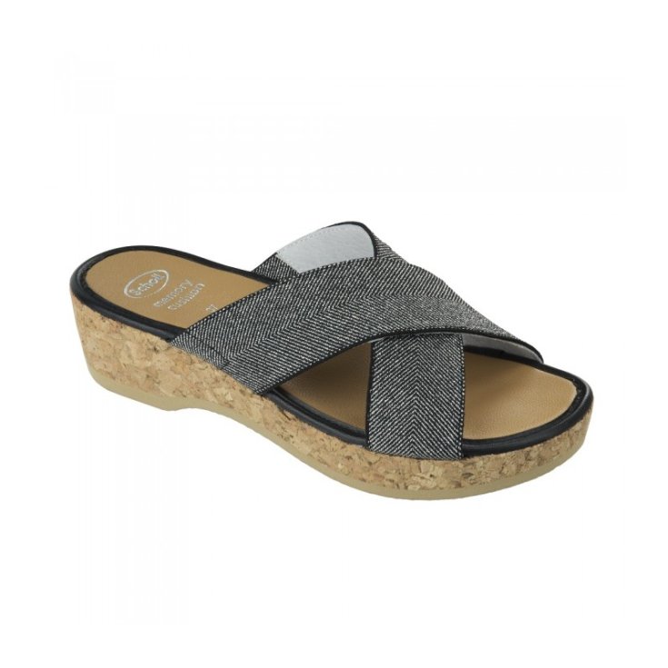 Scholl Tansy Women's Memory Cushion Sandal Silver Color Size 36