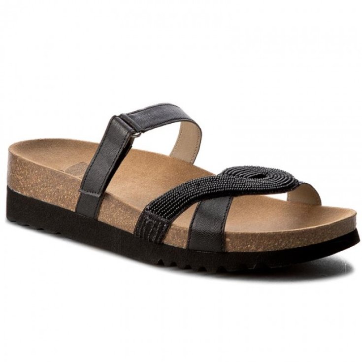 Scholl Fiorilla Sandal Woman Black Color Size 36