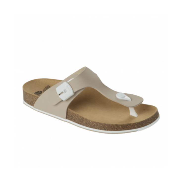 Scholl Spikey SS5 Flip Flops Woman Beige / White Size 35